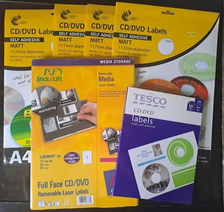 Photo of free CD/DVD Labels (Midsomer Norton (BA3)) #1