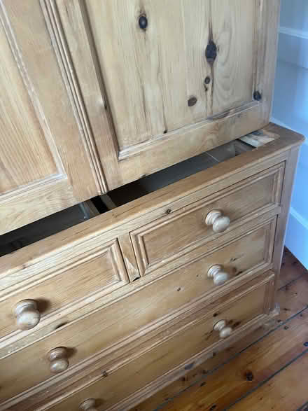 Photo of free Large pine wardrobe (Prestwich Manchester) #2