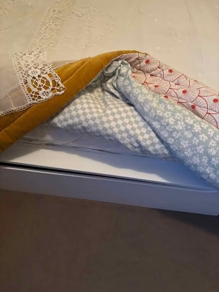 Photo of free King Size White Wooden Storage Bed and Mattress (Chiswick W4) #3