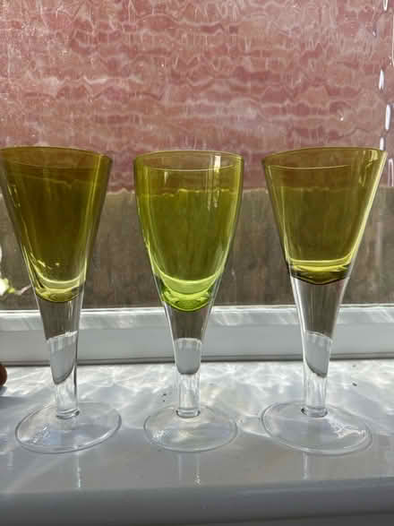 Photo of free Three green wine glasse (Cheltenham) #1