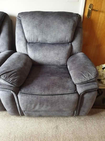 Photo of free 2 grey recliner chairs (Cross Gates LS15) #1