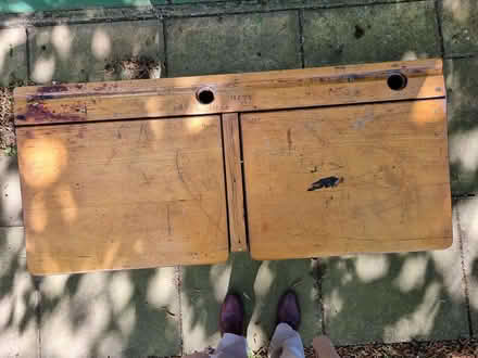 Photo of free Old school desk, twin size (Cheadle Hulme SK8) #1