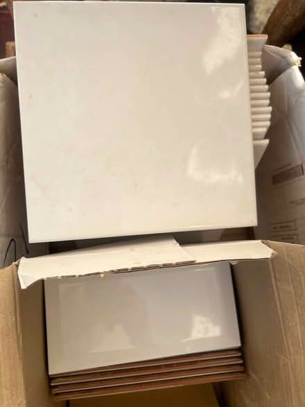 Photo of free White unused leftover wall tiles (BR6) #1