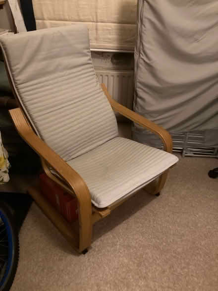 Photo of free IKEA poang armchair with new cover (Streatham SW16) #2