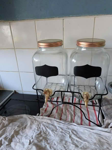 Photo of free Glass drink dispenser on rack (BR1 bickley) #1