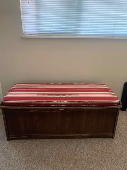 Photo of free Big trunk w/cushion (San Anselmo near Andronico’s) #1