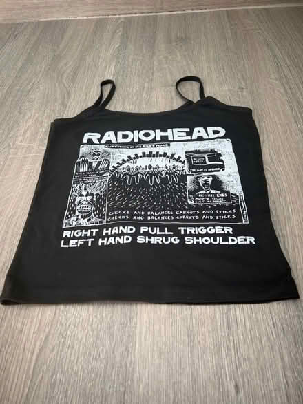 Photo of free Black Radiohead print vest. (Southsea PO4) #1