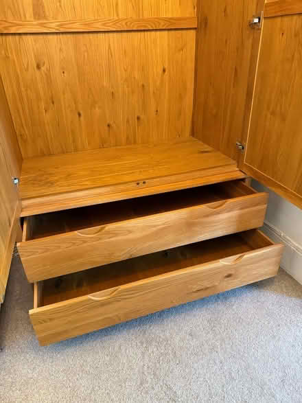 Photo of free Two oak wardrobes (Crouch End N8) #3