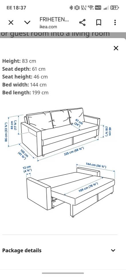 Photo of free Ikea Sofa 3 seater (Hackney E5) #3