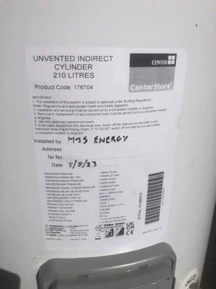 Photo of free hot water cylinder (Presteigne LD8) #1