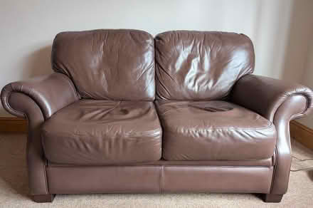 Photo of free Leather 2 seater sofa (Chesterfield S41) #1