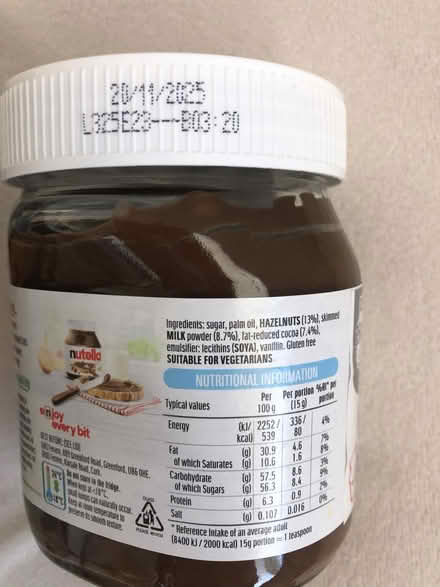 Photo of free Nutella, squash and cookies (Cold Harbour OX1) #3