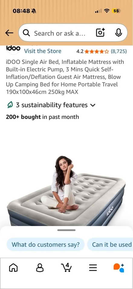 Photo of free Air mattress single (BA2) #1