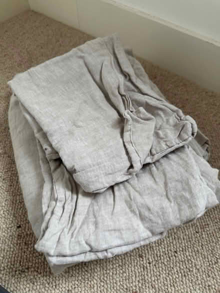 Photo of free 100% linen fabric (duvet set) (Erith DA8) #1