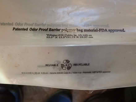 Photo of free Big tough Ziplock bags, waterproof when closed (Fairfield LA1) #3