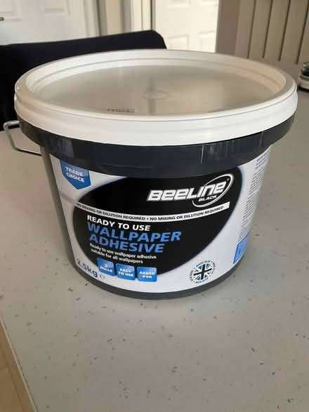 Photo of free ‘Paste the wall’ wallpaper paste, half tub. (Baswich ST17) #1
