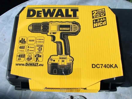 Photo of free New, Old Style Ryobi 12v NiCad Cordless, Bare Drill & Case (Corringham SS17) #2