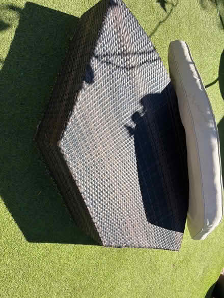 Photo of free Corner rattan piece with cushion (The Lakes ME20) #2