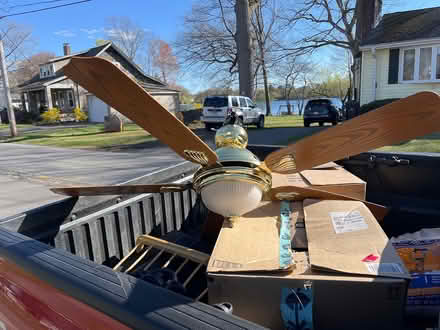 Photo of free Ceiling Fan with 5 Blades and light (Walsh Middle School area) #1