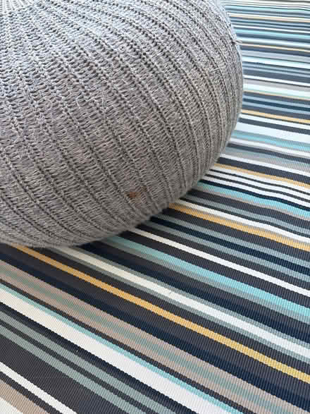 Photo of free Grey pouffe / large cushion seat (Marryat Road SW19) #4