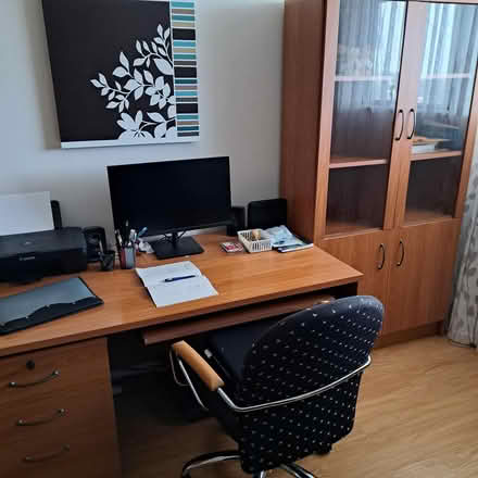 Photo of free Desk, file cabinet, 2 cupbords (Etobicoke) #1