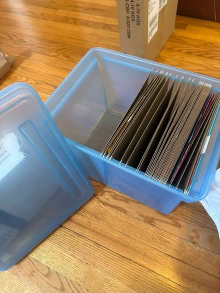 Photo of free Plastic filing box and folders (Brookland) #2