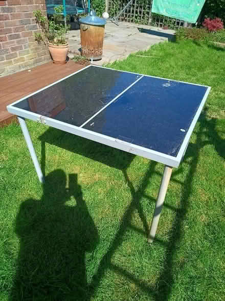 Photo of free Table - metal with glass top (Hayling Island PO11) #1