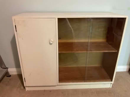 Photo of free Half glass fronted wooden cabinet (St. Albans AL1) #1