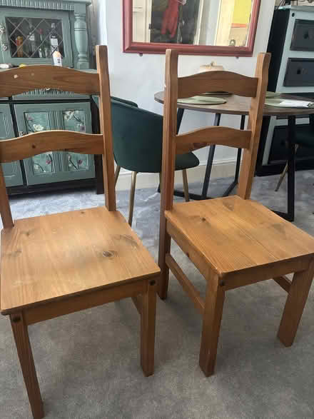 Photo of free 2 wooden chairs (Romford , Essex) #1