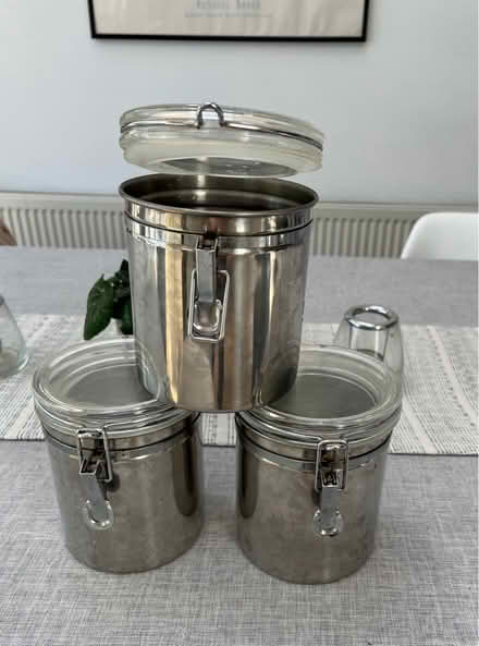 Photo of free 3 stainless steel containers (Bexley DA5) #1