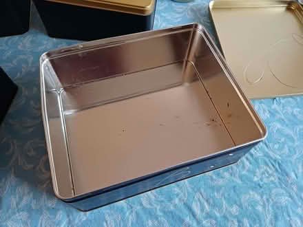 Photo of free 4 metal biscuit / cake tins (Shortstown MK42) #2