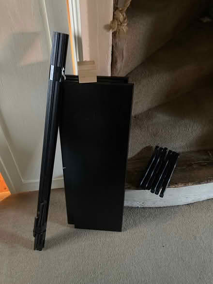 Photo of free Black Wooden Shelving (CT1) #1