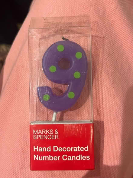 Photo of free 9th birthday candle M and S (Headington OX3) #1