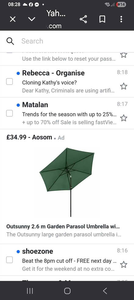 Photo of free Garden umbrella (Senacre ME15) #1