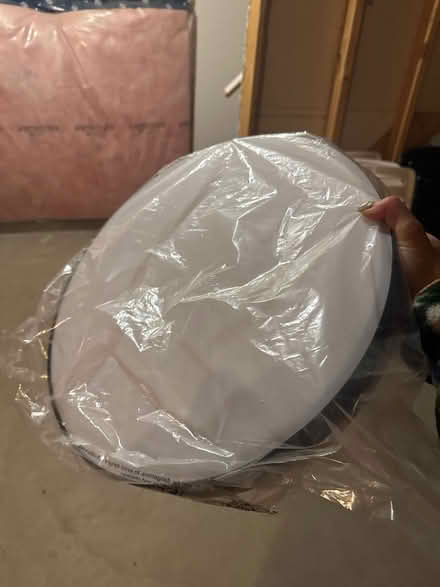 Photo of free 16 inFlush mount black and wood LED (Markham) #2