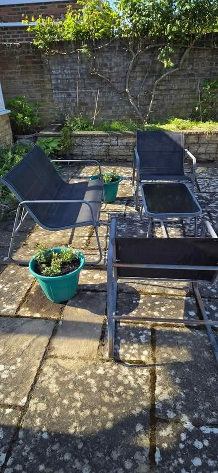 Photo of free Garden chairs and table (Loose) #1