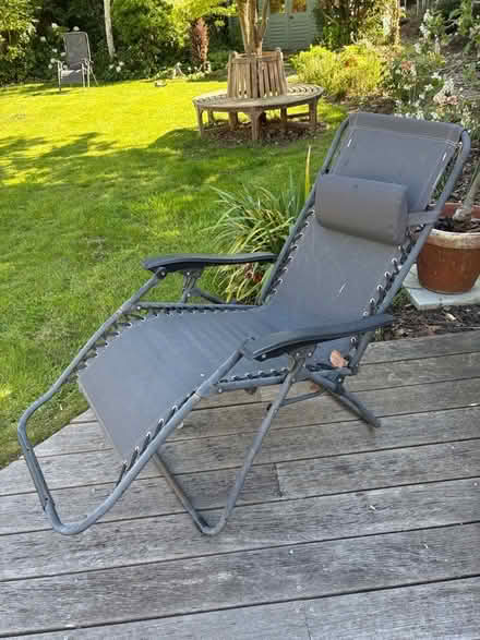 Photo of free 2 reclining gravity garden chairs. (Berrylands KT5) #1