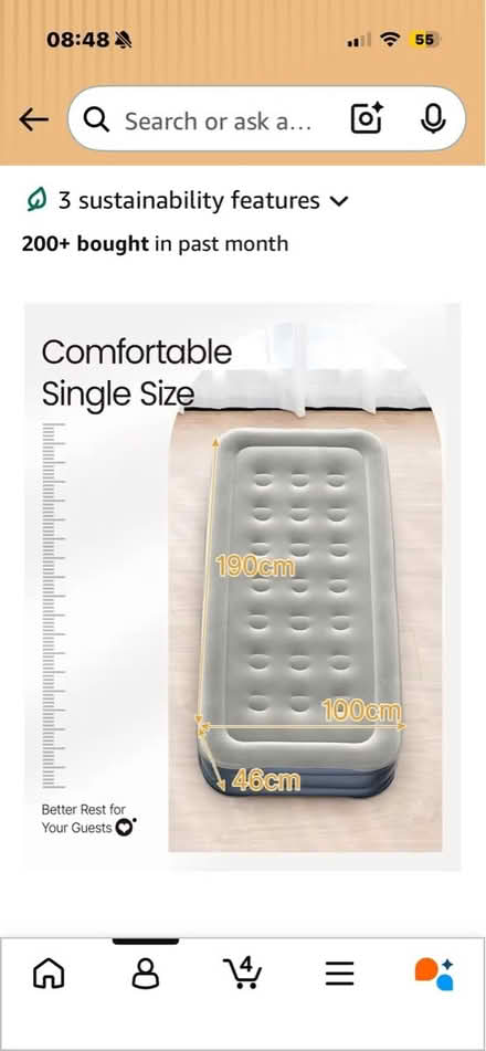 Photo of free Air mattress single (BA2) #2