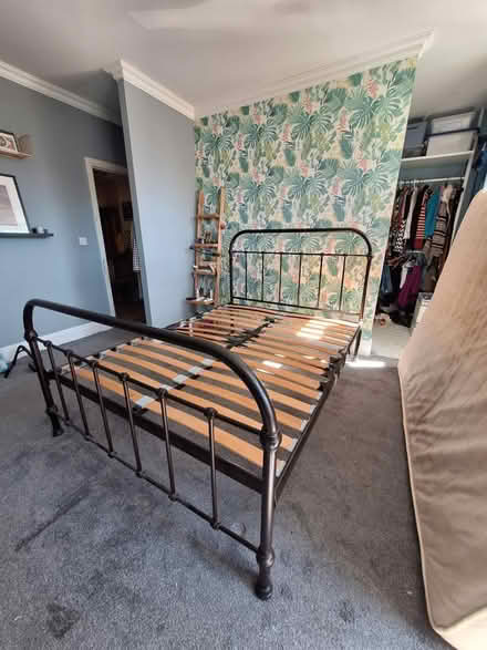 Photo of free Queen metal bedframe (Carterknowle S7) #1