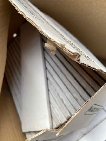 Photo of free 15 White Bathroom tiles 250x60mm (Amersham Common HP7) #1