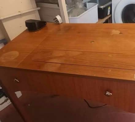 Photo of free Vintage sewing machine table/broken machine (Pin Green SG2) #2