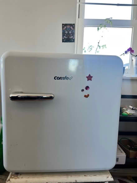 Photo of free Small Fridge, ottoman bed (Earlsfield SW19) #1