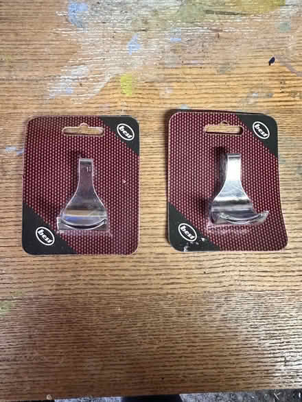 Photo of free 2 x double packs of picture hooks - chrome (Colchester CO4) #1