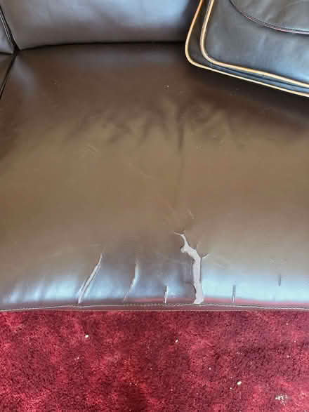 Photo of free Dark Brown Leatherette Sofa (Elizabeth Gate TW8) #3