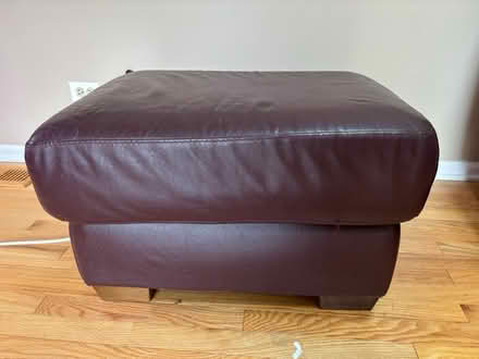 Photo of free Loveseat and footstool (Darien) #3