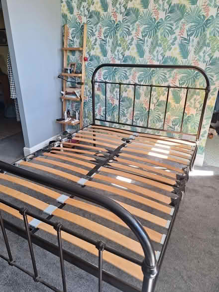 Photo of free Queen metal bedframe (Carterknowle S7) #2