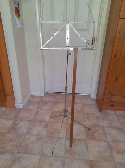 Photo of free Metal folding adjusting music stand (ME14 near Penenden Heath) #3
