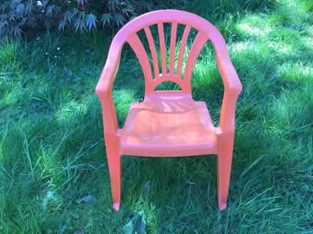 Photo of free Small child/ toddler plastic garden chair (Mudeford BH23) #1