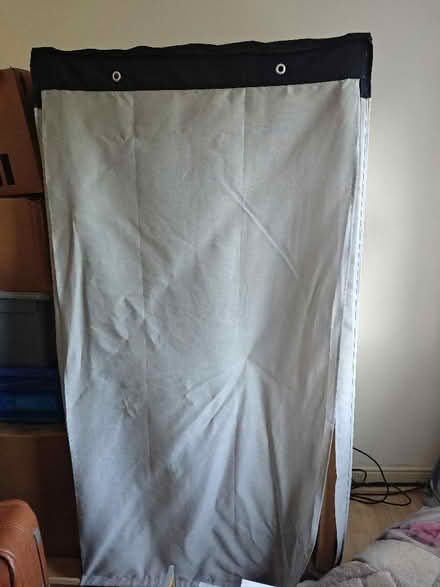 Photo of free wooden clothes rail with cover (Priorslee TF2) #2