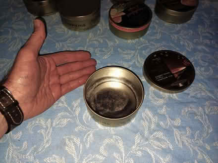 Photo of free 20 small round metal tins (Shortstown MK42) #2